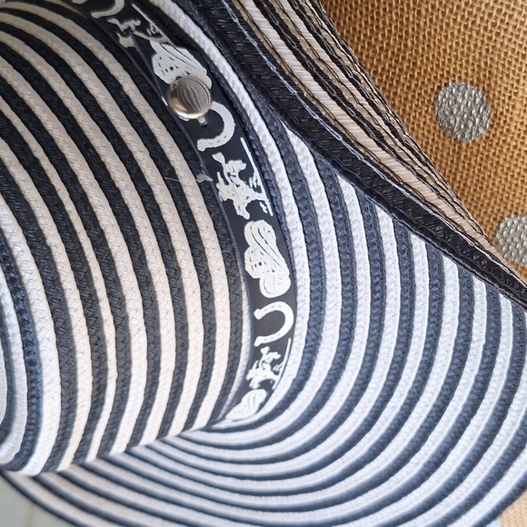 NWT Colombian Woven Western style Sun Hat With Coastal Cowgirl Band - Picture 2 of 8